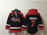 Atlanta Braves #7 Dansby Swanson Navy Red Ageless Must-Have Lace-Up Pullover Hoodie,baseball caps,new era cap wholesale,wholesale hats